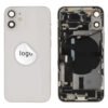Rear Cover (Pulled A) incl. small parts - White, For iPhone 12 mini