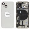 Rear Cover (Pulled A) incl. small parts - White, For iPhone 13 mini