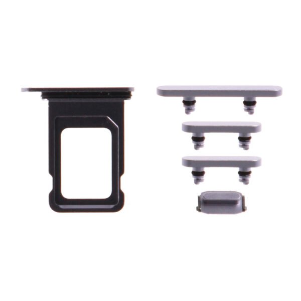 Keyset + Simcard Tray - Purple, For iPhone 14