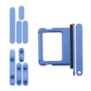 Keyset + Simcard Tray - Blue, For iPhone 16 Plus