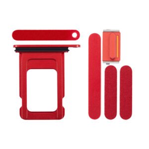 Keyset + Simcard Tray - Red, For iPhone 14