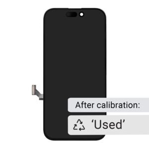 OLED (soft) Touchscreen (Pulled) with original Front Flex Cable ('Used' on >iOS18), For iPhone 15